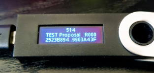 Tendermint Ledger app "Proposal"